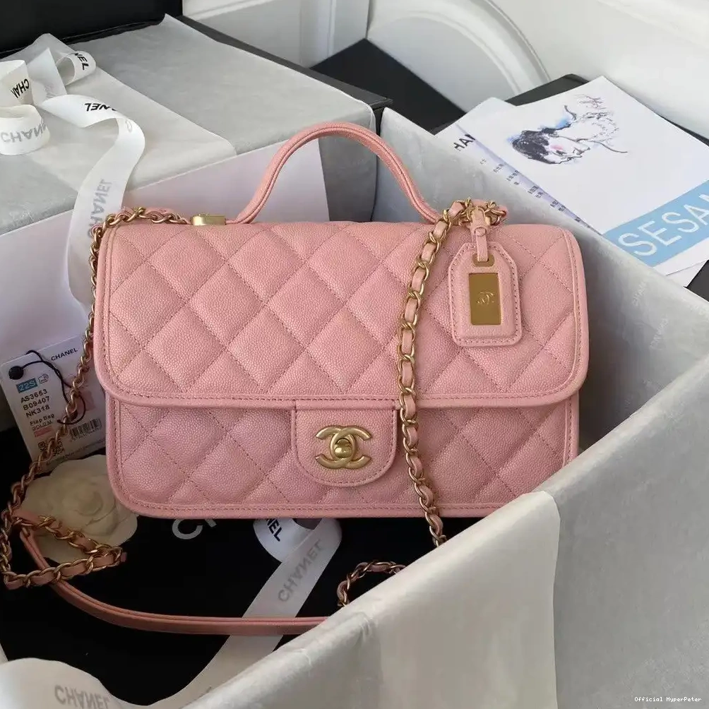 FLAP BAG SMALL WITH TOP HANDLE CHANEL 0521